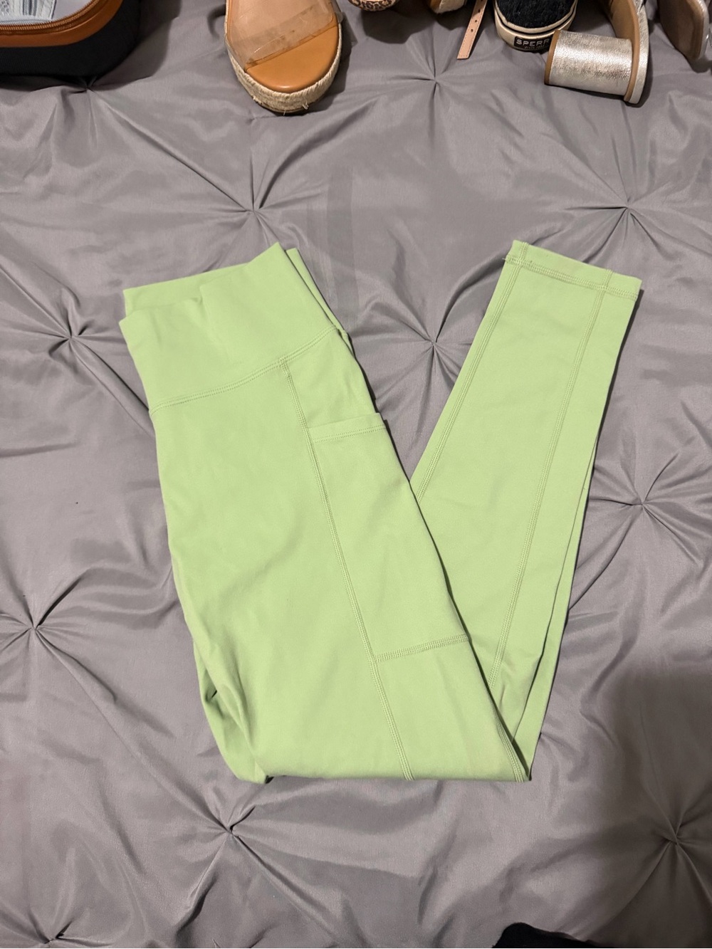 Mono B Light Green Active Leggings